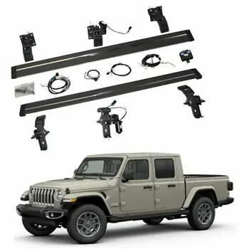 Подходит для Jeep Gladiator JT 2020-2023 Развертываемая электрическая подножка Nerf Bar