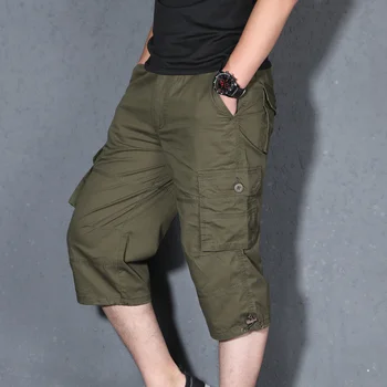 5XL, мужские короткие брюки большого размера с несколькими карманами для кемпинга, скалолазания, работы, пеших прогулок, тренировок, рыбалки