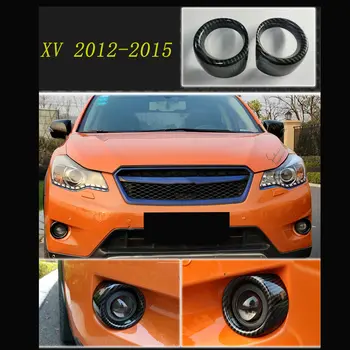 Автомобильный ABS Передний бампер, противотуманная фара, рамка, наклейка, накладка для Subaru XV 2012 2013 2014 2015