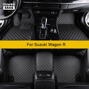 Изготовленные на заказ автомобильные коврики CUWEUSANG для Suzuki Wagon R Автоаксессуары Коврик для ног